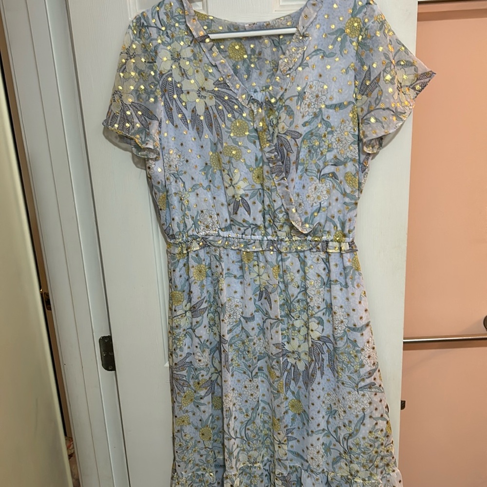 Lauren Conrad Dress Short Sleeve Size Large NWOT